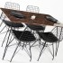 Zenit Mermer Desen Masa Sandalye Takımı 4 Kişilik